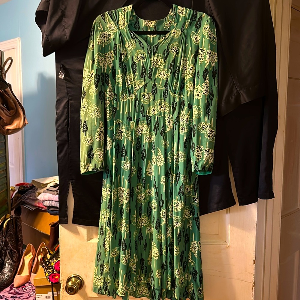 Handmade vintage 60s to 70s style 3 quarter length sleeves satin or silk RARE!